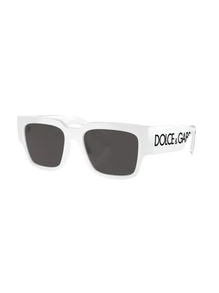 Raštuotos saulės akiniai Dolce & Gabbana Eyewear balta