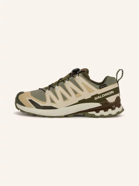 Salomon Běžecké Trailové Boty Xa Pro 3d v9 Gtx / khaki / světle zelená béžová