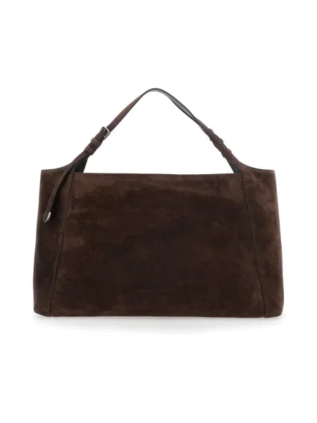 Shopperka Brunello Cucinelli skórzana brązowa
