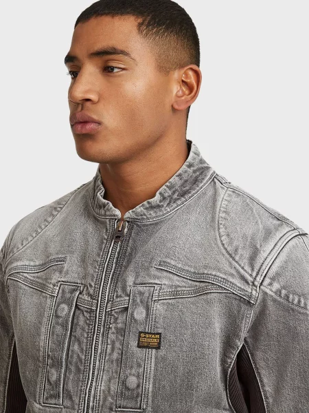 Джинсова куртка G-star Raw сіра