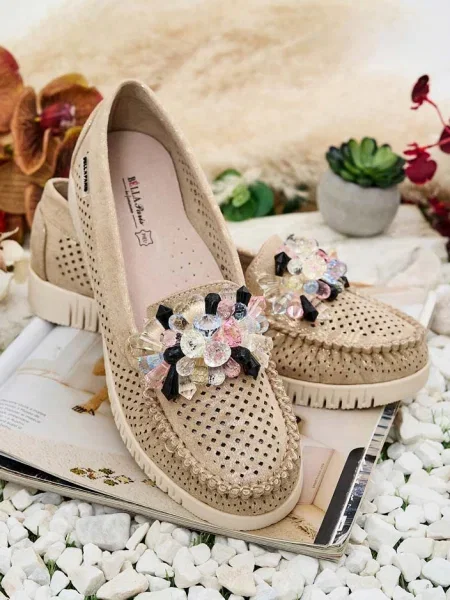 Prolamované mokasíny Resti