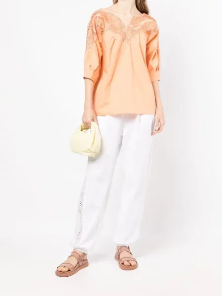 Kelnės Alberta Ferretti balta