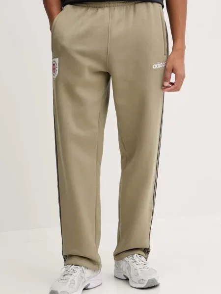 Tepláky adidas Originals Mesh Stripe s aplikací zelená