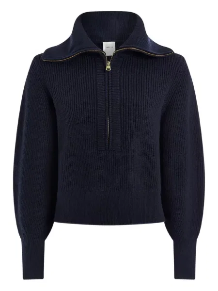 Pulover Varley de jumătate de fermoar albastru