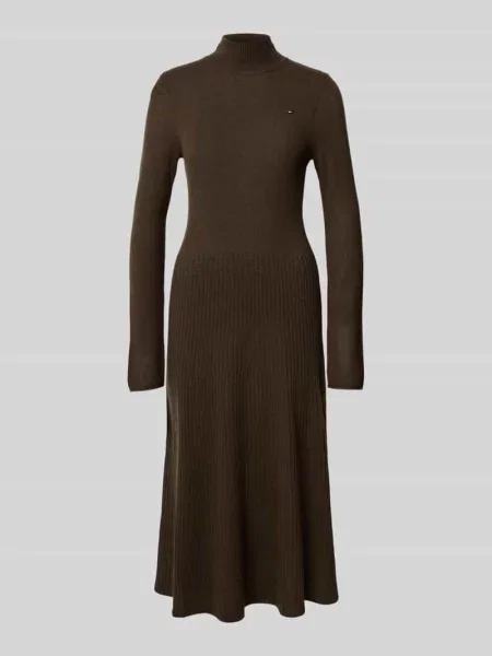 Sukienka casualowa o kroju regular fit z czystej wełny Tommy Hilfiger