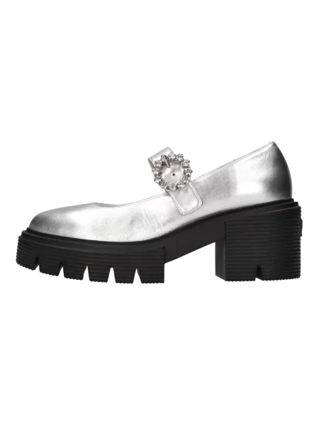 Czółenka Stuart Weitzman skórzana szara