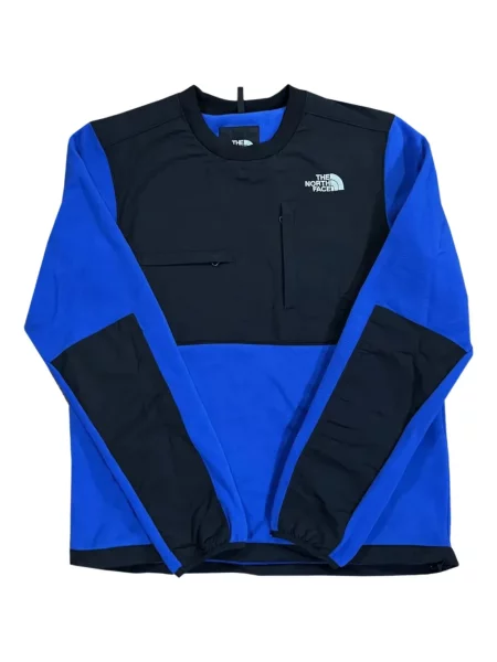 Pulover The North Face cu decolteu rotund albastru