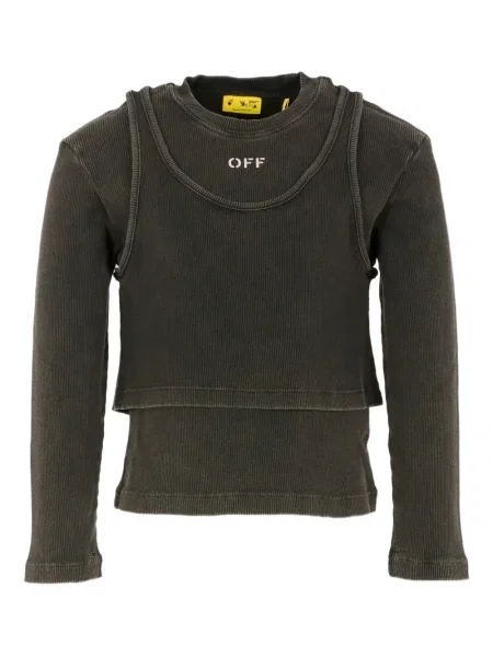 Top dziecięcy Off-white biały