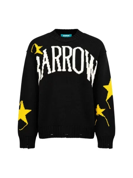 Dzianinowy sweter Barrow czarny