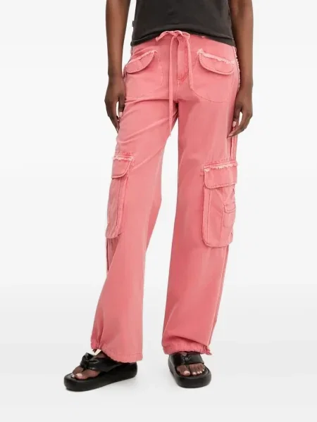 Pantaloni cargo Desigual roz