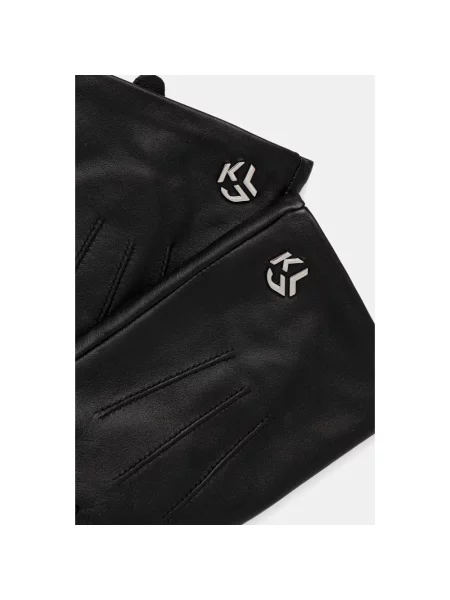 Karl Lagerfeld Jeans rękawiczki skórzane czarny