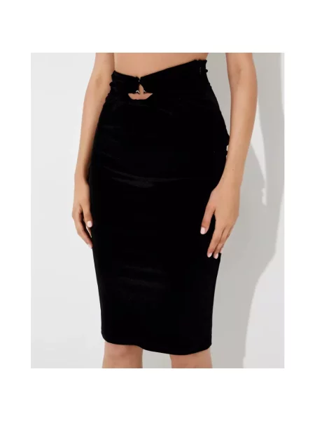 Spódnica midi Philipp Plein czarna