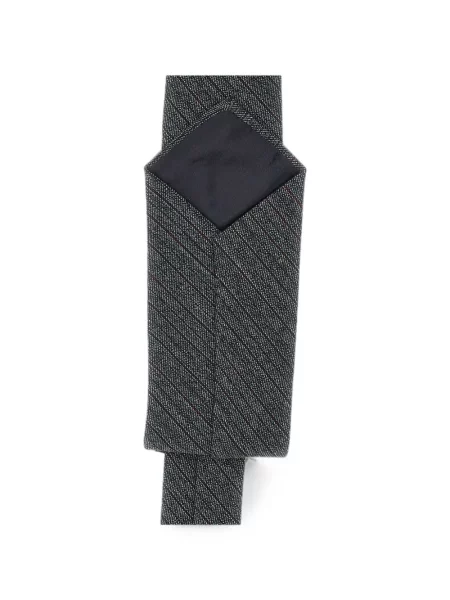 Ριγέ γραβάτα Mm6 Maison Margiela γκρι