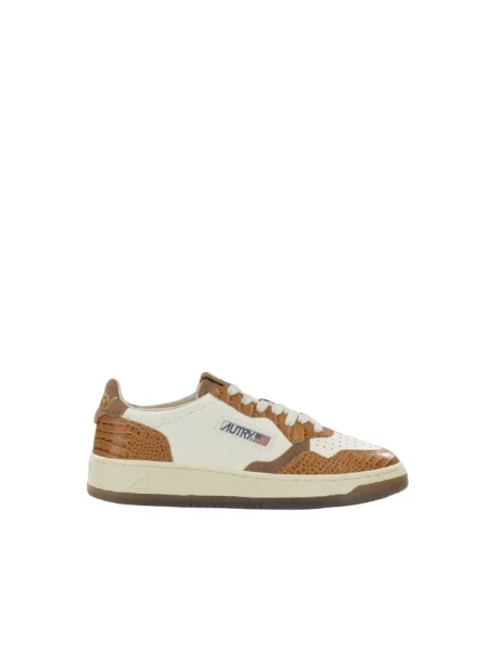 Sneakersy Autry brązowe