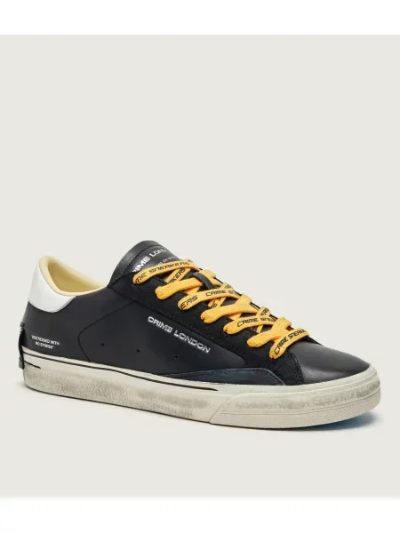 Crime London sneakers din piele DISTRESSED 20 negru