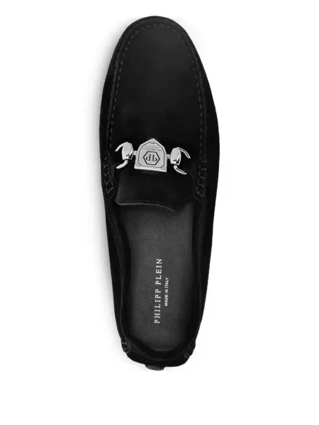 Pantofi loafer Philipp Plein din piele de căprioară negru