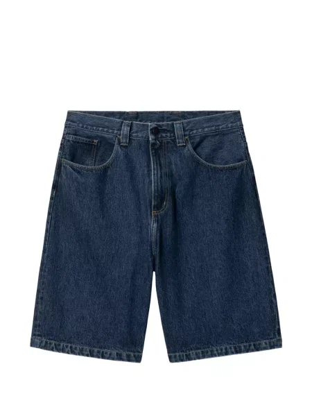 Pantaloni scurți din denim Carhartt Wip cu autograf albastru