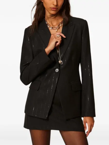 Sacou Twinset cu paiete negru