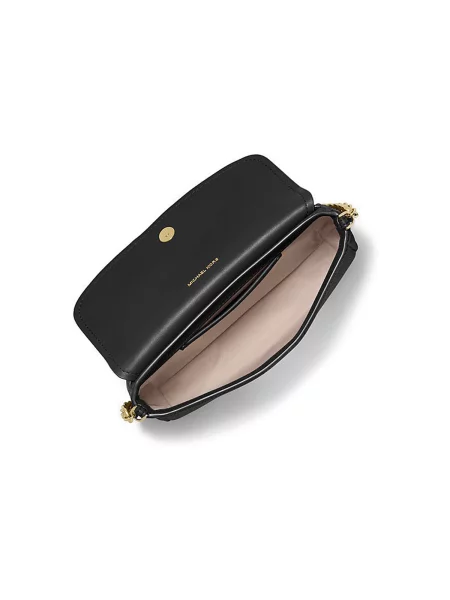 Michael Kors De piele geantă poștaș NOLITA negru