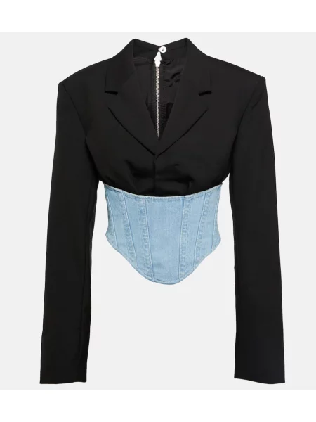 Marynarka Dion Lee wełniana niebieska