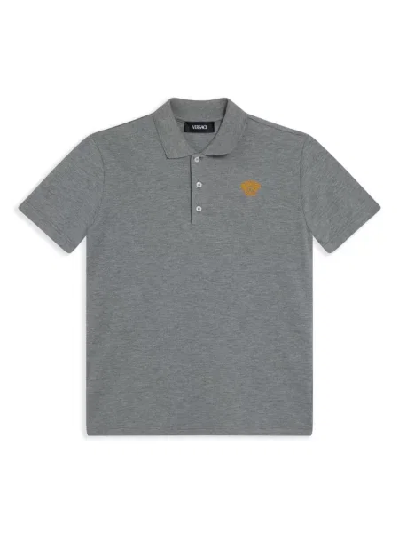 Koszulka polo dziecięca Versace szara
