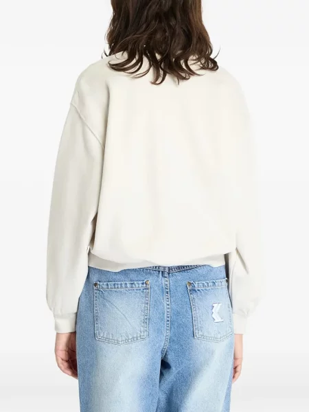 Pulover Wrangler cu imagine alb