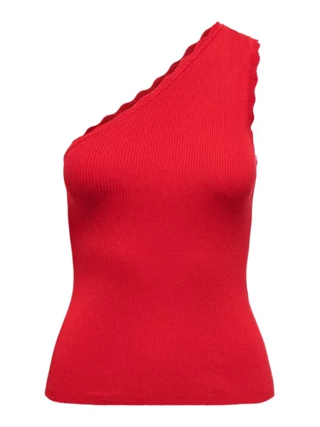 JDY Топ Nanna Slim Fit червоний