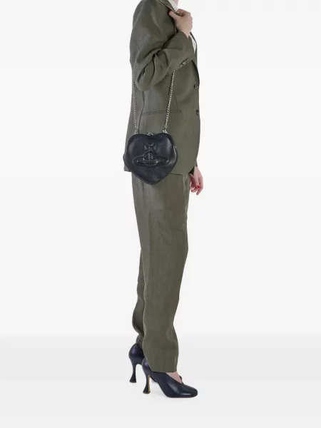 Чанта Vivienne Westwood със сърца черно