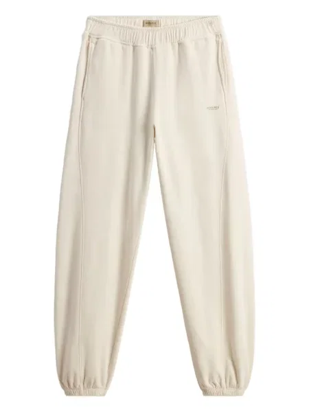 Pantaloni Woolrich din fleece alb