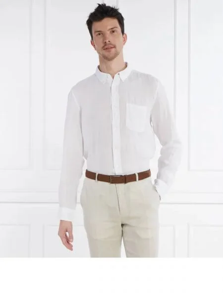 HUGO De in cămașă Ermann | Straight fit alb