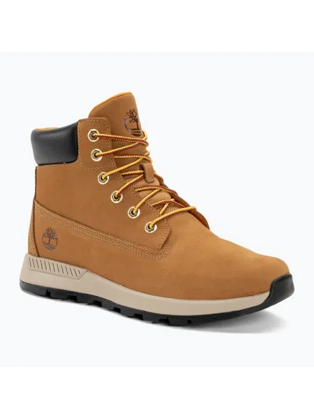 Timberland Killington Trekker 6 инча пшеничен набук детски ботуши за трекинг оранжево