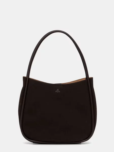 Medicine torebka shopper z imitacji skóry brązowa