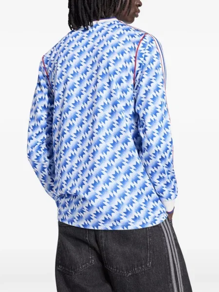 Lung pantaloni Adidas alergare albastru