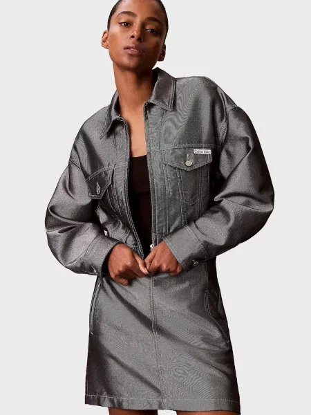 Джинсова куртка Calvin Klein Jeans сіра