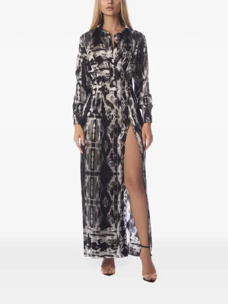 Rochie maxi Tessitura de mătase negru