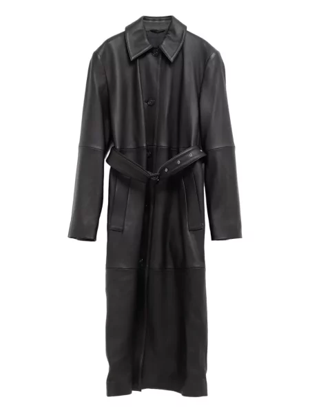 Palton Toteme din piele negru
