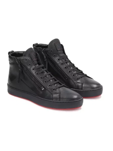 Sneakersy Kazar skórzane czarne