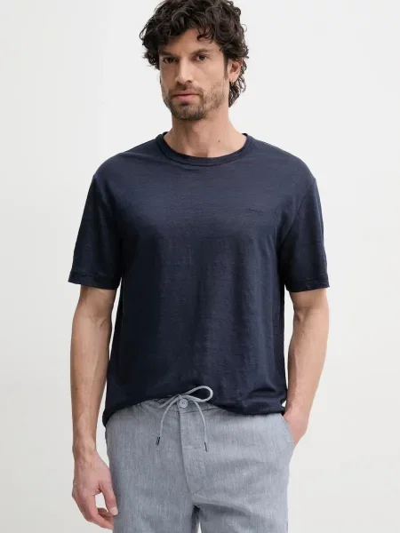 Gant tricou de in barbati marin neted albastru