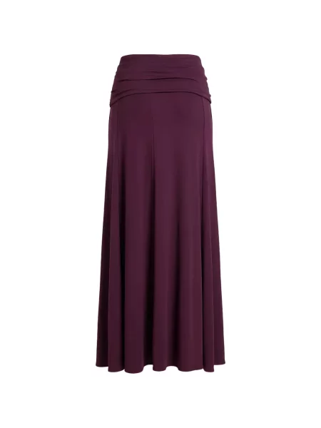 Fustă Rabanne cu volane drapată violet