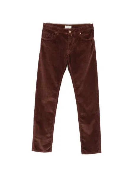 Pantaloni Jacob Cohën de catifea cord maro