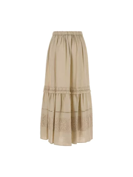 Spódnica maxi Weekend Max Mara beżowa