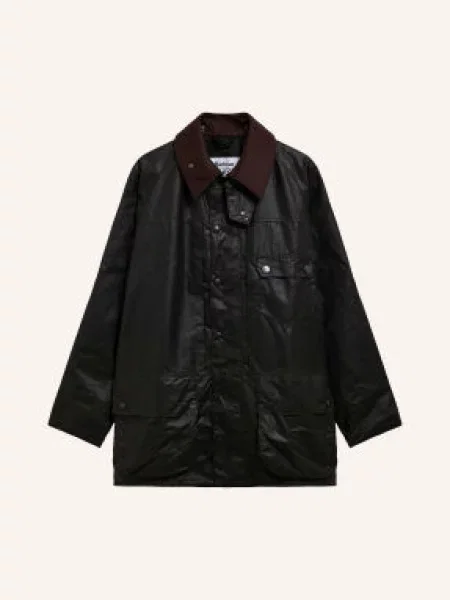 Barbour Bunda Fieldjacket Beaufort S Odnímatelnou Kapucí tmavě zelená