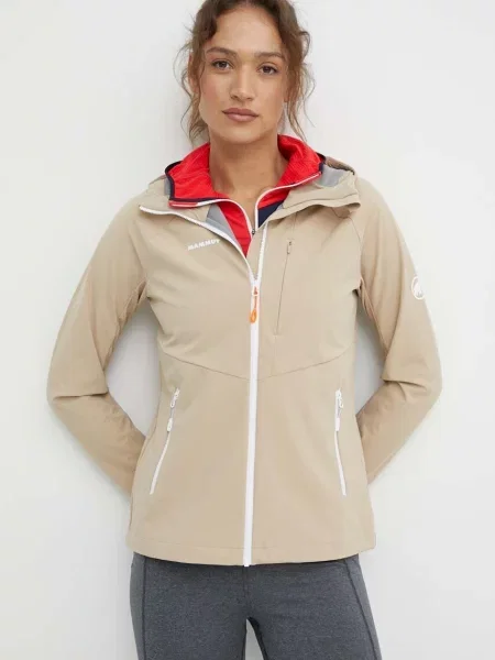 Mammut kurtka outdoorowa Ultimate Comfort SO brązowy beżowa