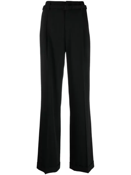 Pantaloni Ralph Lauren Collection de lână negru