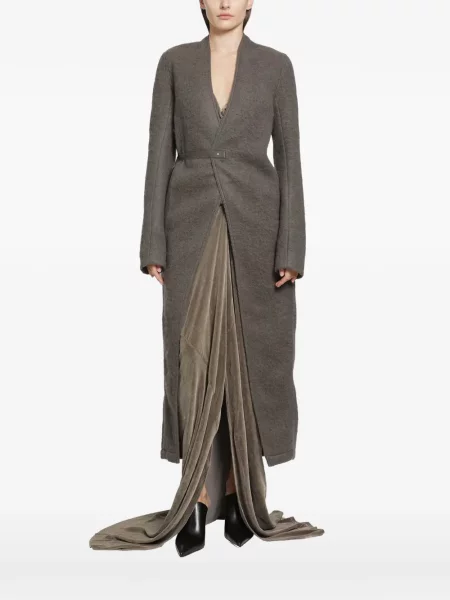 Cu centură palton Rick Owens gri