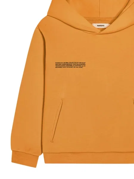 Bluza z kapturem dziecięca Pangaia pomarańczowa