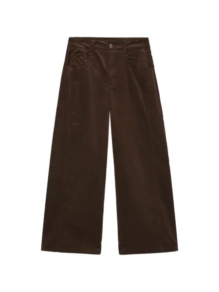 Pantaloni Tout A Coup de catifea cord maro