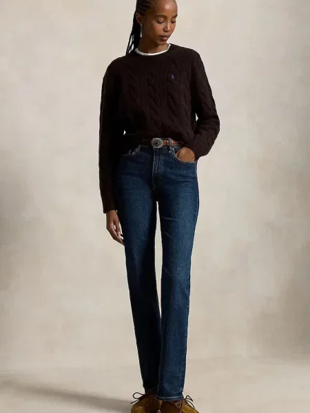 Polo Ralph Lauren sweter wełniany brązowy