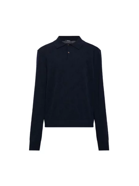 Koszulka polo Jacquemus wełniana niebieska