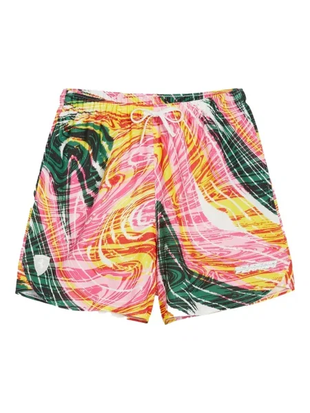 Шорти Puma с принт с абстрактен десен розово